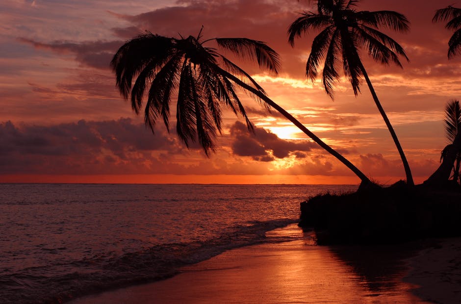 Puesta de sol en la playa