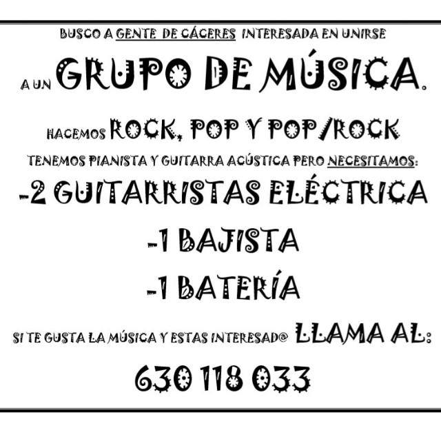 Banda rock en caceres