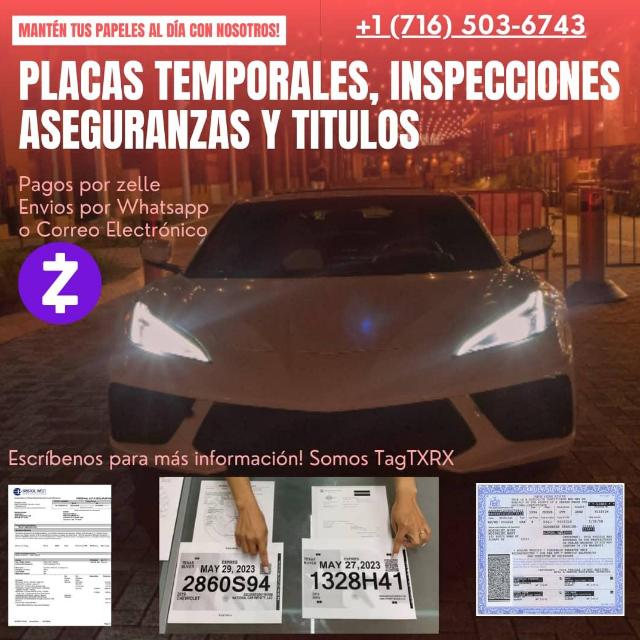 PLACAS TEMPORALES Y MÁS