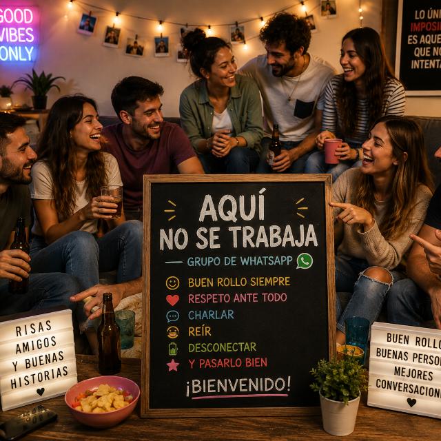 Aquí no se trabaja 😎🎉💪✨