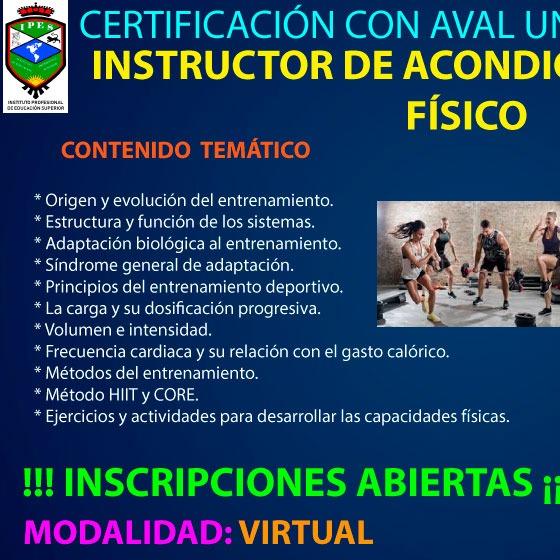 CERTIFICACIÓN INSTRUCTOR