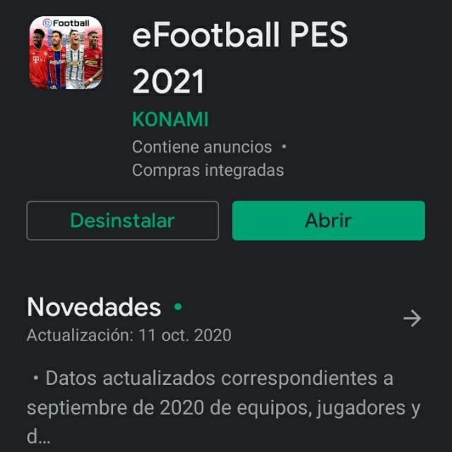 PES Mobile 2020