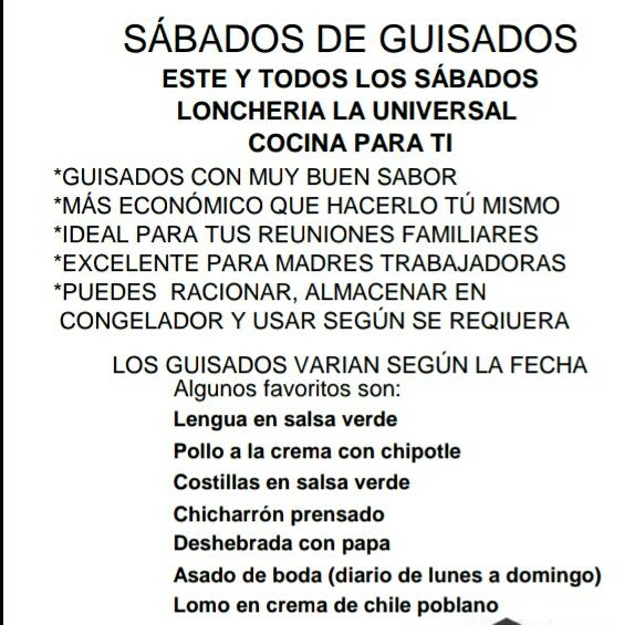 LONCHERIA LA UNIVERSAL  🍔