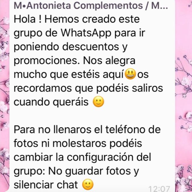 Descuentos MªAntonieta