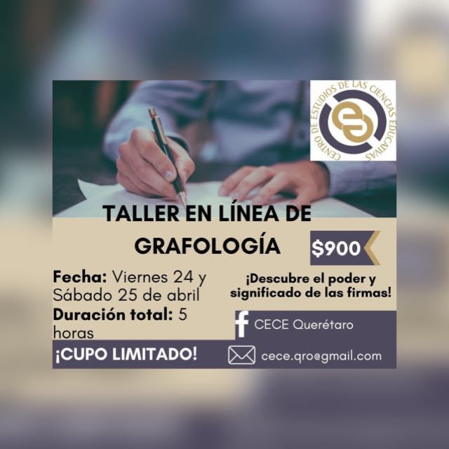 1° Taller grafología CECE