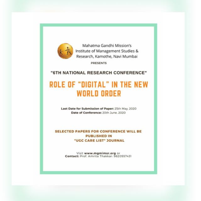 MGMIMSR Conference’2020 1