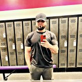 Mujer, atlética, fitness, normal. Una