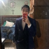 Estudiante. Una mujer guapa para hablar.